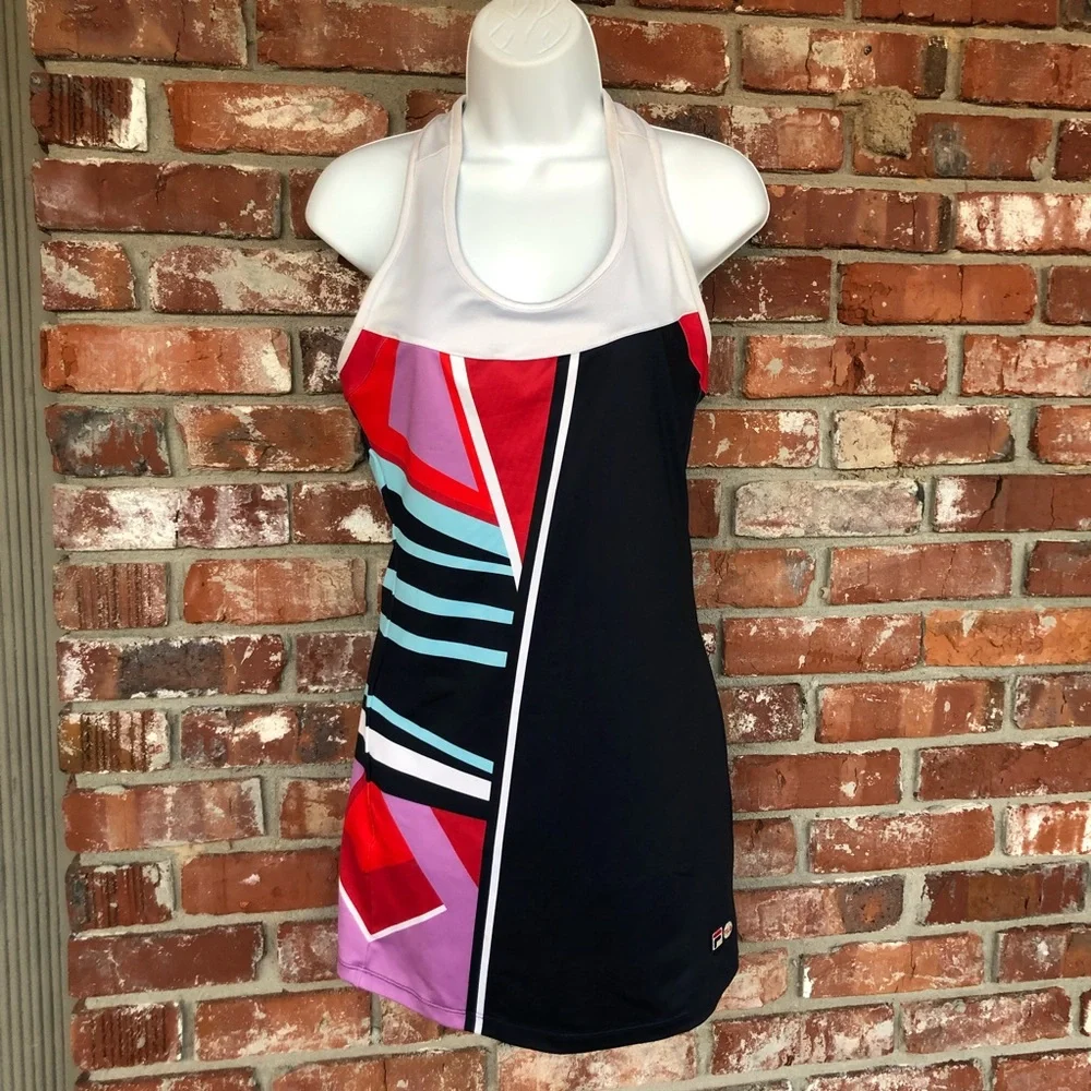 - Fila multi colored tennis dress size Small - Picture 1 of 6